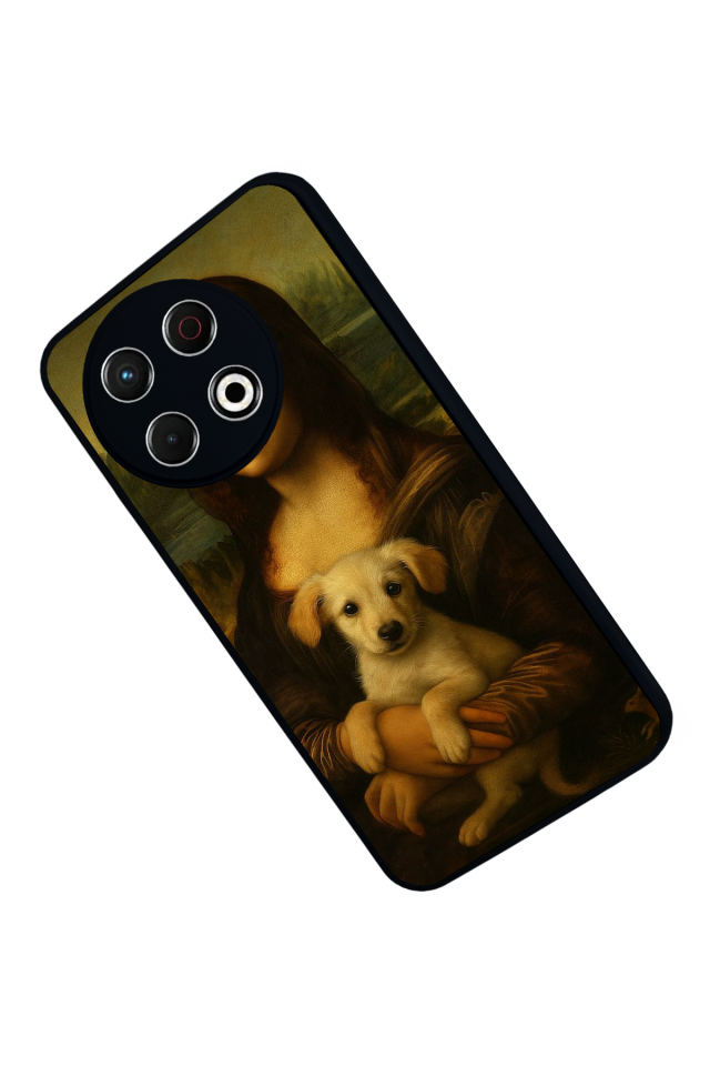 Tecno Spark 30 Pro Uyumlu Monalisa Tasarımlı Glossy Premium Kılıf