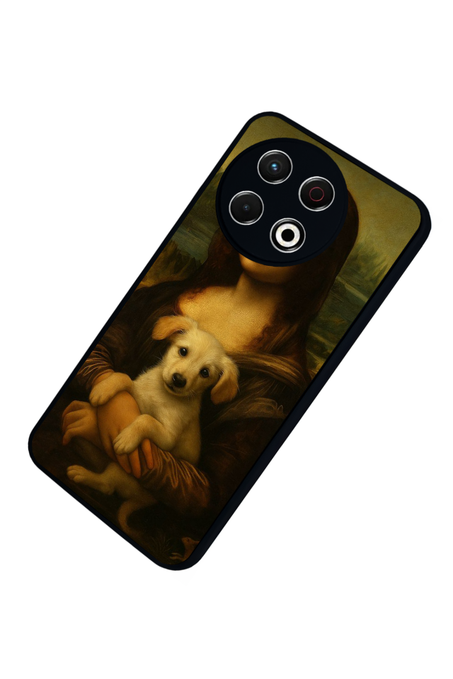 Tecno Spark 30 Pro Uyumlu Monalisa Tasarımlı Glossy Premium Kılıf