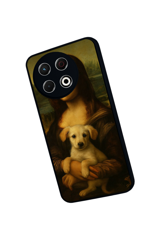 Tecno Spark 30 Pro Uyumlu Monalisa Tasarımlı Glossy Premium Kılıf