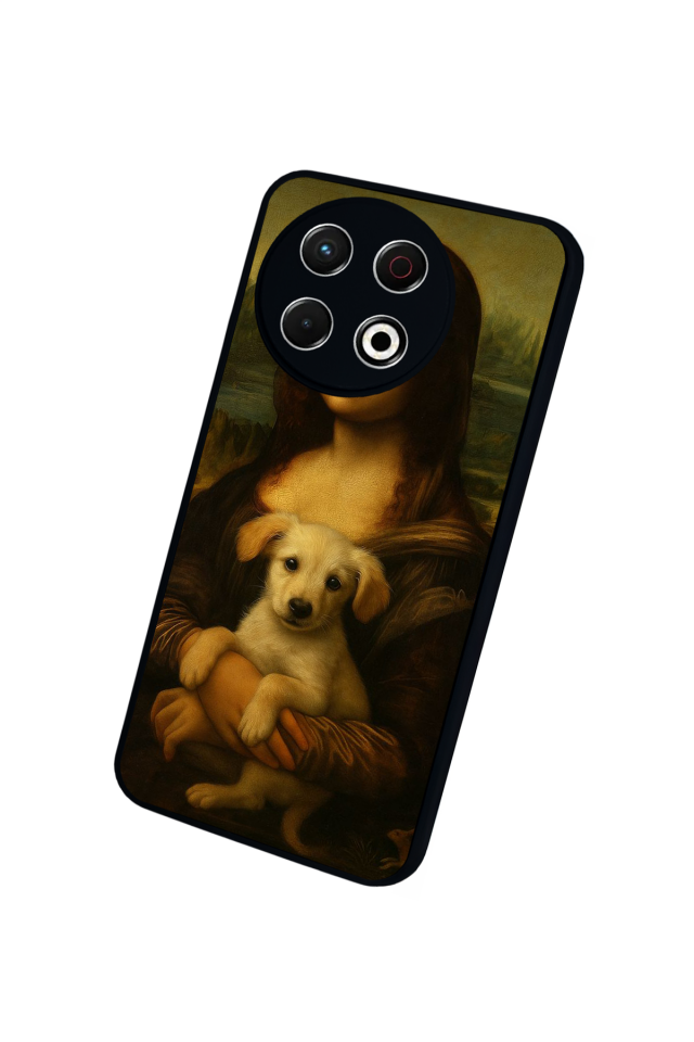 Tecno Spark 30 Pro Uyumlu Monalisa Tasarımlı Glossy Premium Kılıf