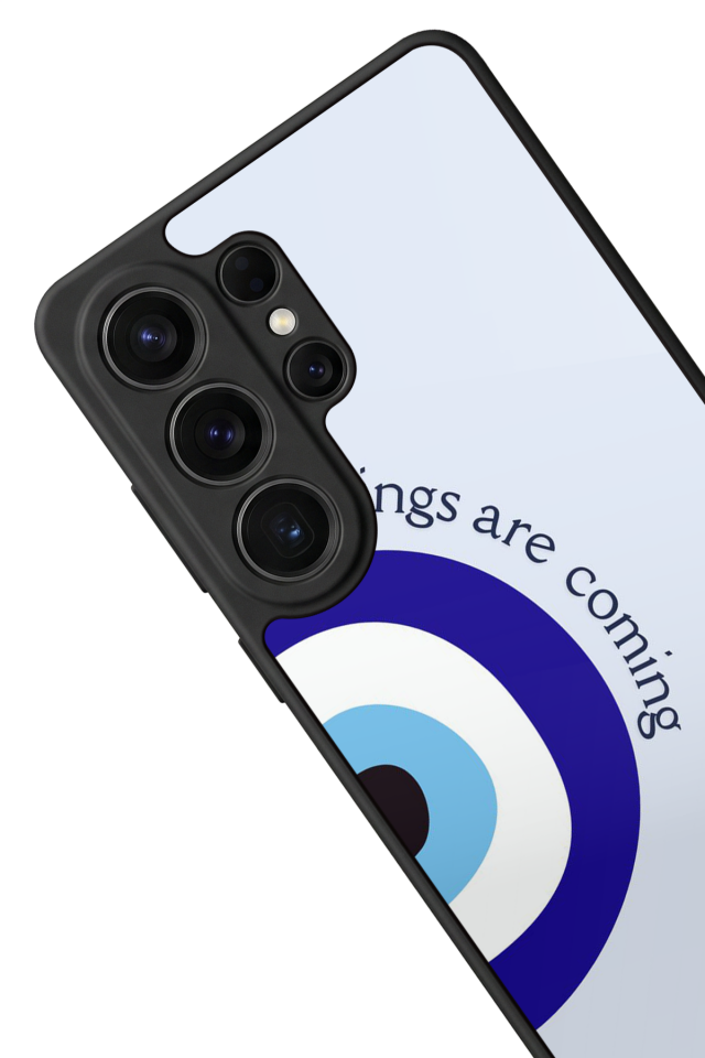 Samsung Galaxy S26 Ultra Uyumlu Nazar Tasarımlı Glossy Premium Kılıf