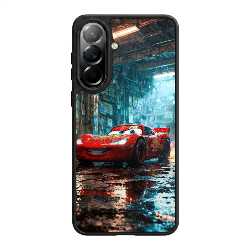 Samsung Galaxy A57 Uyumlu Şimsek McQueen Tasarımlı Glossy Premium Kılıf