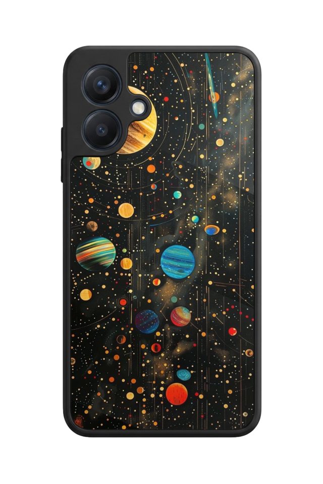 Samsung Galaxy A07 Uyumlu Uzay Tasarımlı Glossy Premium Kılıf