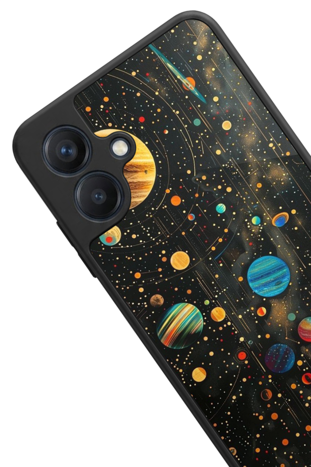 Samsung Galaxy A07 Uyumlu Uzay Tasarımlı Glossy Premium Kılıf