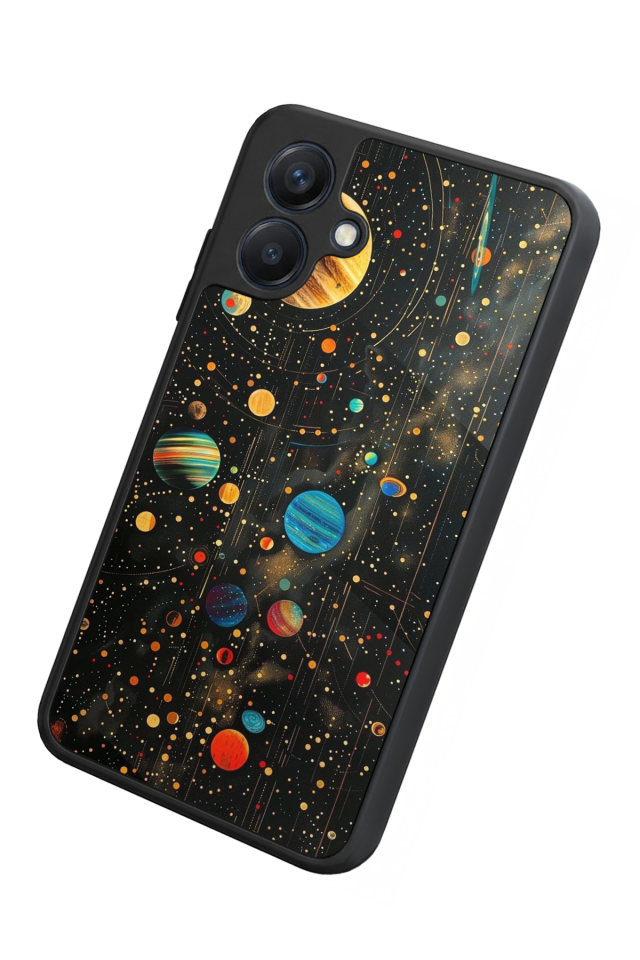 Samsung Galaxy A07 Uyumlu Uzay Tasarımlı Glossy Premium Kılıf