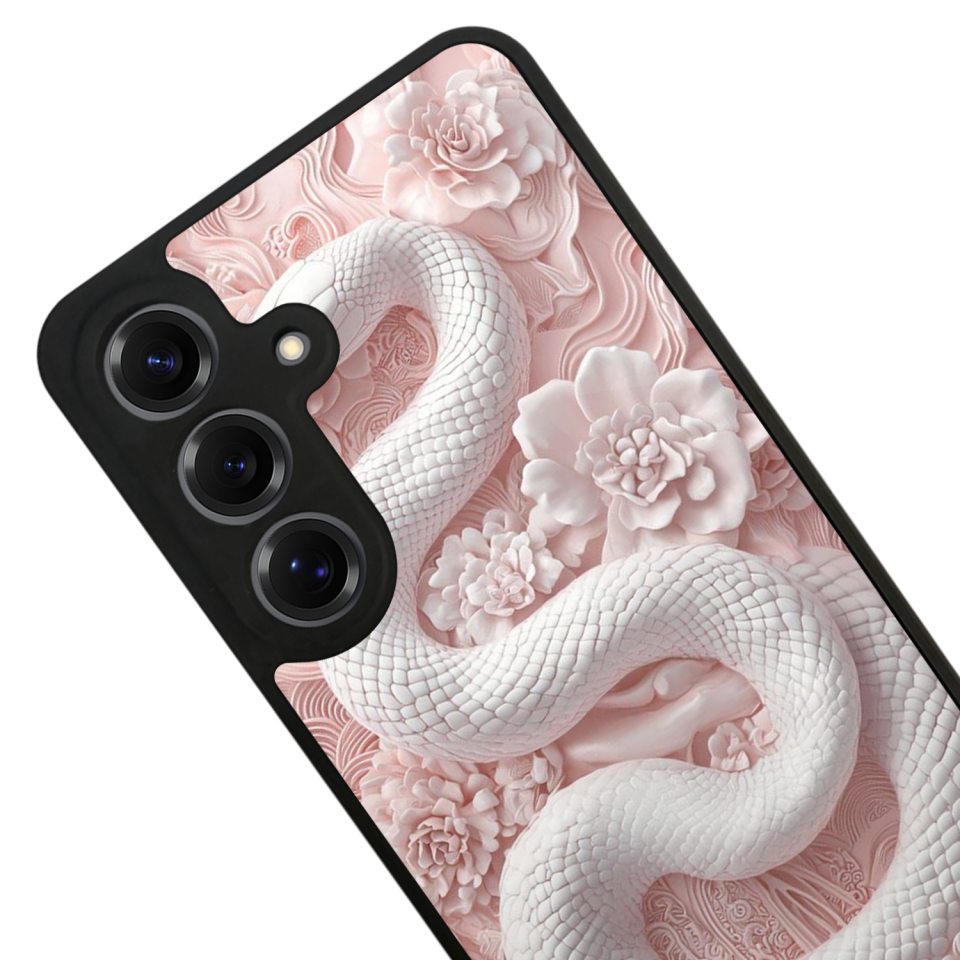 Samsung Galaxy S25 Uyumlu Yılan Tasarımlı Glossy Premium Kılıf