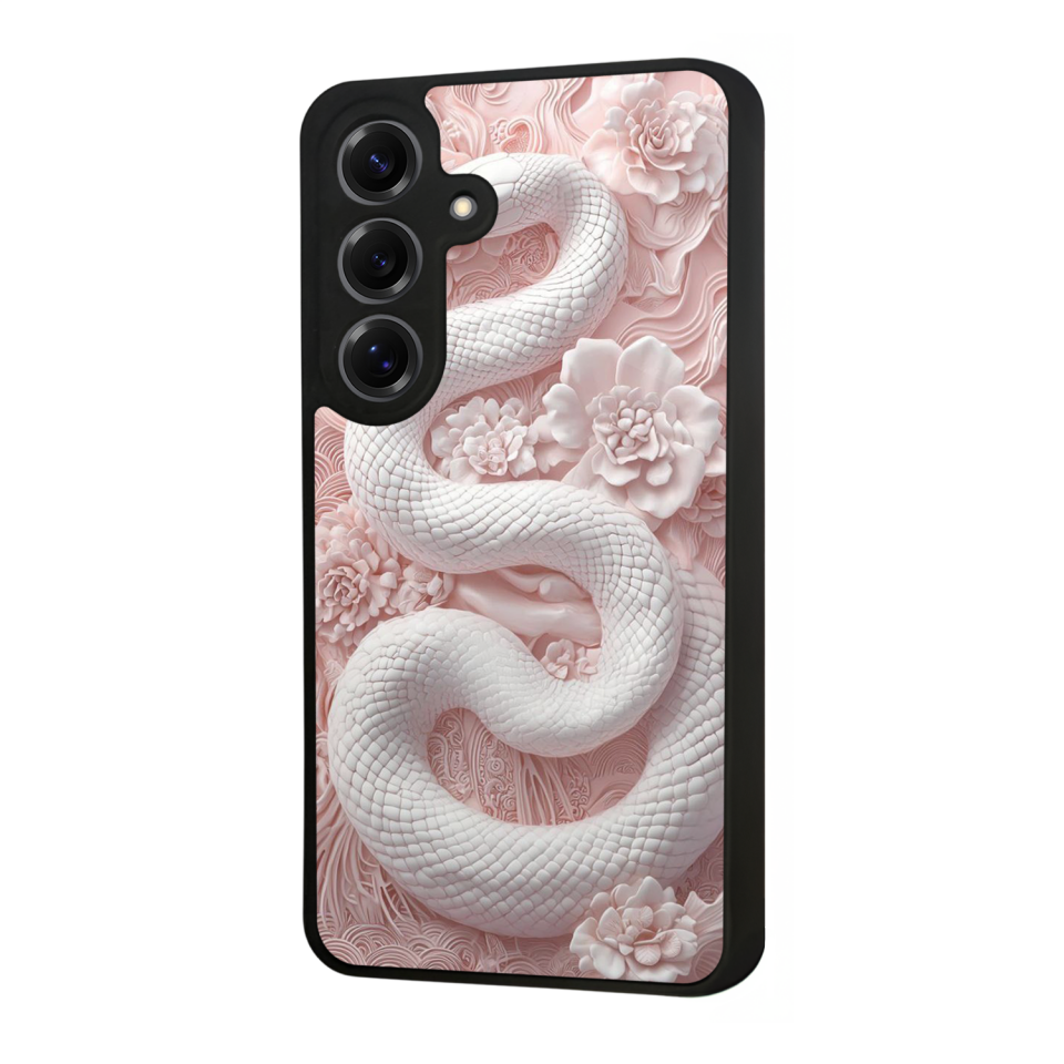 Samsung Galaxy S25 Uyumlu Yılan Tasarımlı Glossy Premium Kılıf