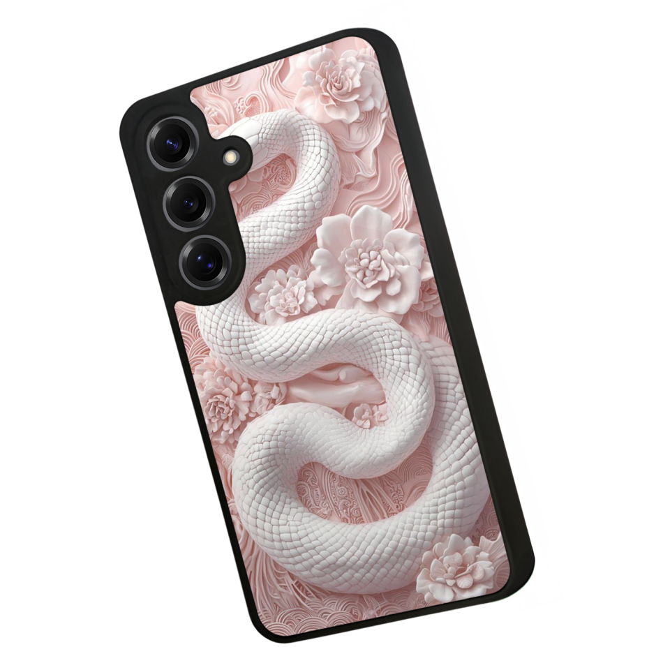 Samsung Galaxy S25 Uyumlu Yılan Tasarımlı Glossy Premium Kılıf