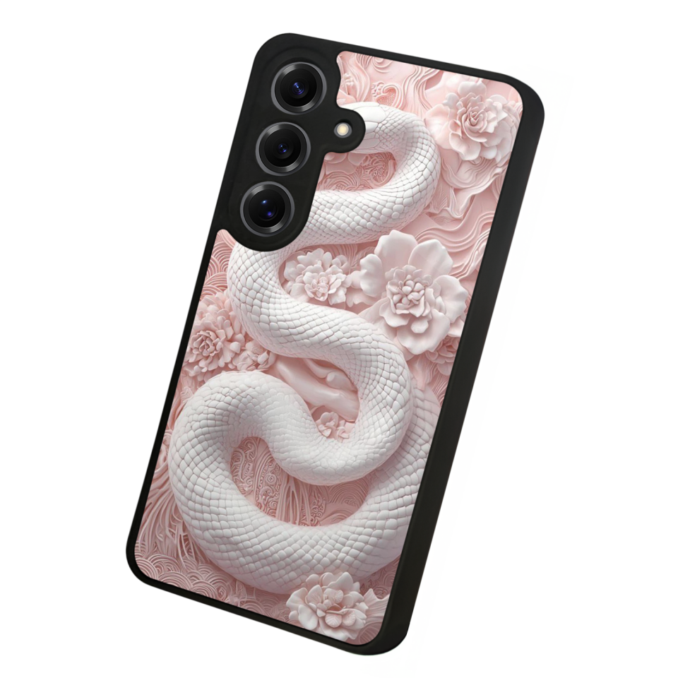 Samsung Galaxy S25 Uyumlu Yılan Tasarımlı Glossy Premium Kılıf