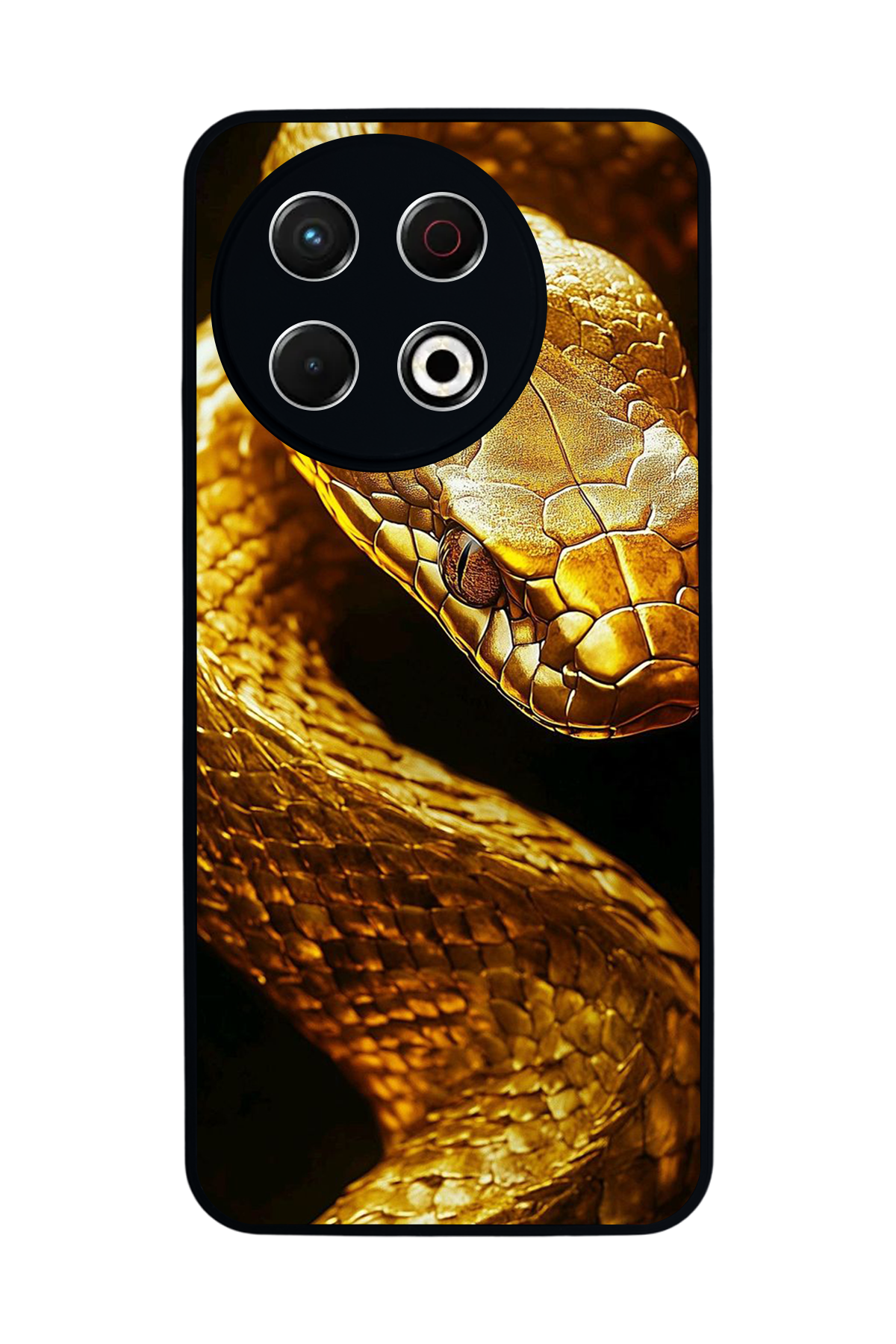 Tecno Spark 30 Pro Uyumlu Yılan Tasarımlı Glossy Premium Kılıf