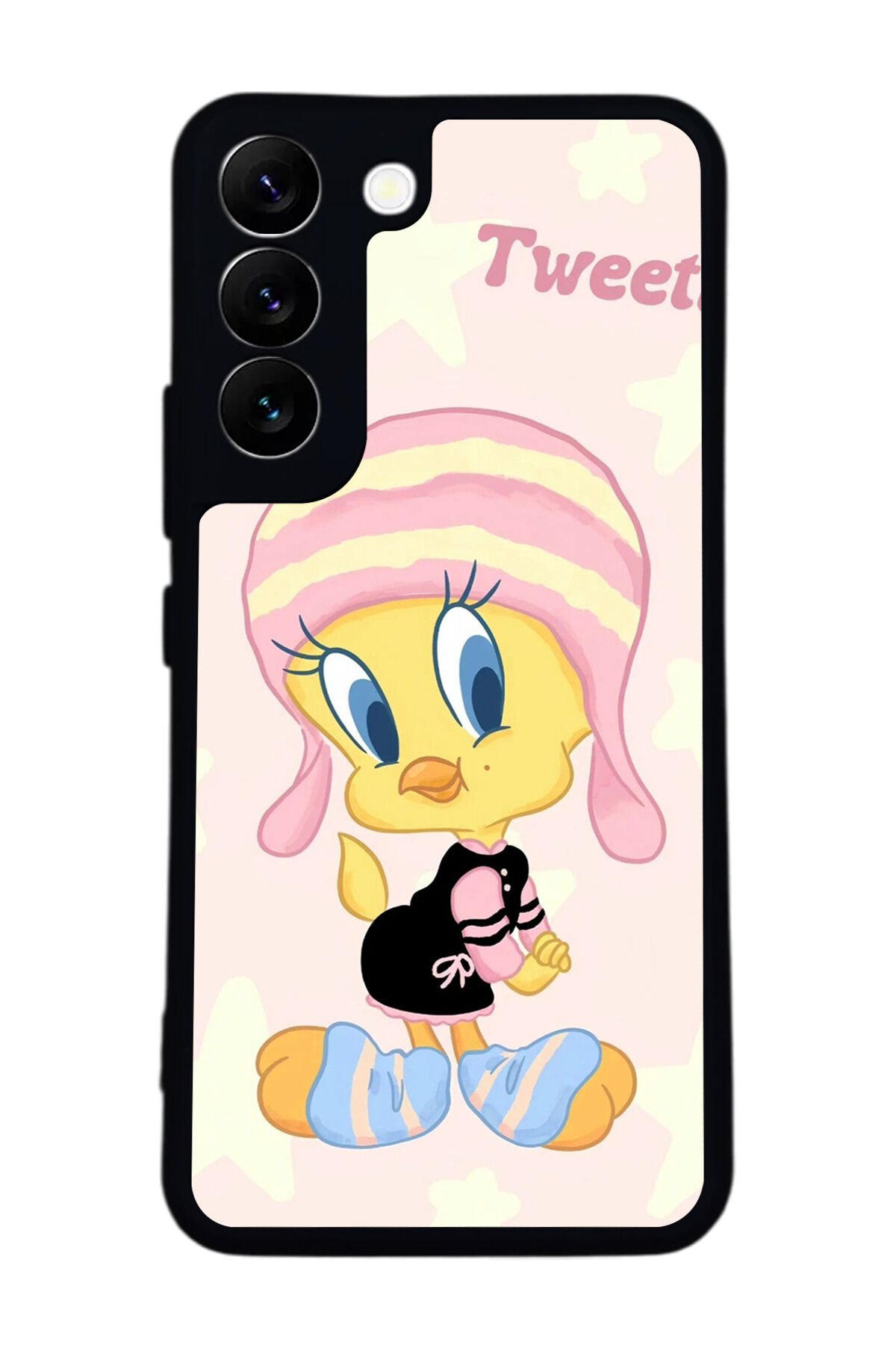 Samsung Galaxy S22 Uyumlu Tweety Tasarımlı Glossy Premium Kılıf