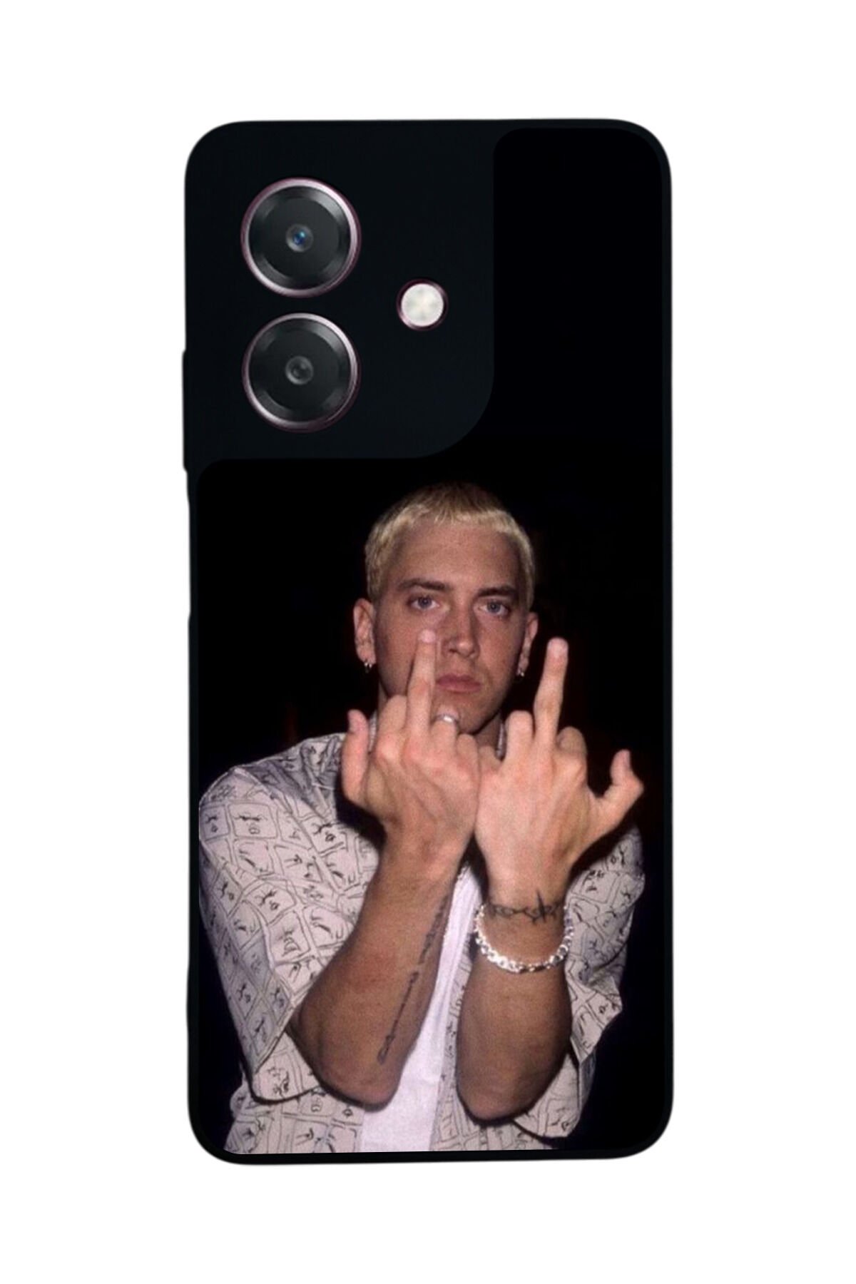 Oppo A3 5G Uyumlu Eminem Tasarımlı Glossy Premium Kılıf