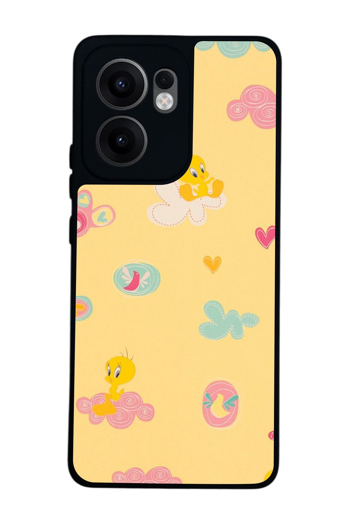Oppo Reno 13F Uyumlu Tweety Tasarımlı Glossy Premium Kılıf