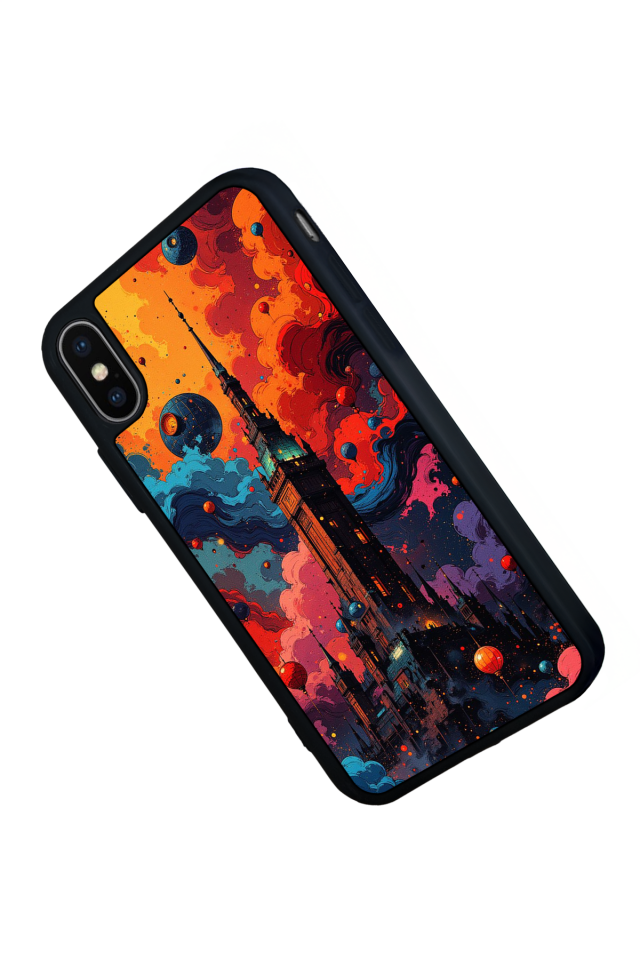 iPhone XS Max Uyumlu Abstract Tasarımlı Glossy Premium Kılıf