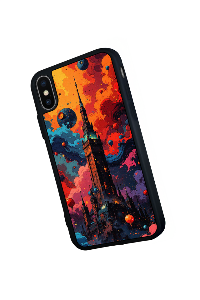 iPhone XS Max Uyumlu Abstract Tasarımlı Glossy Premium Kılıf