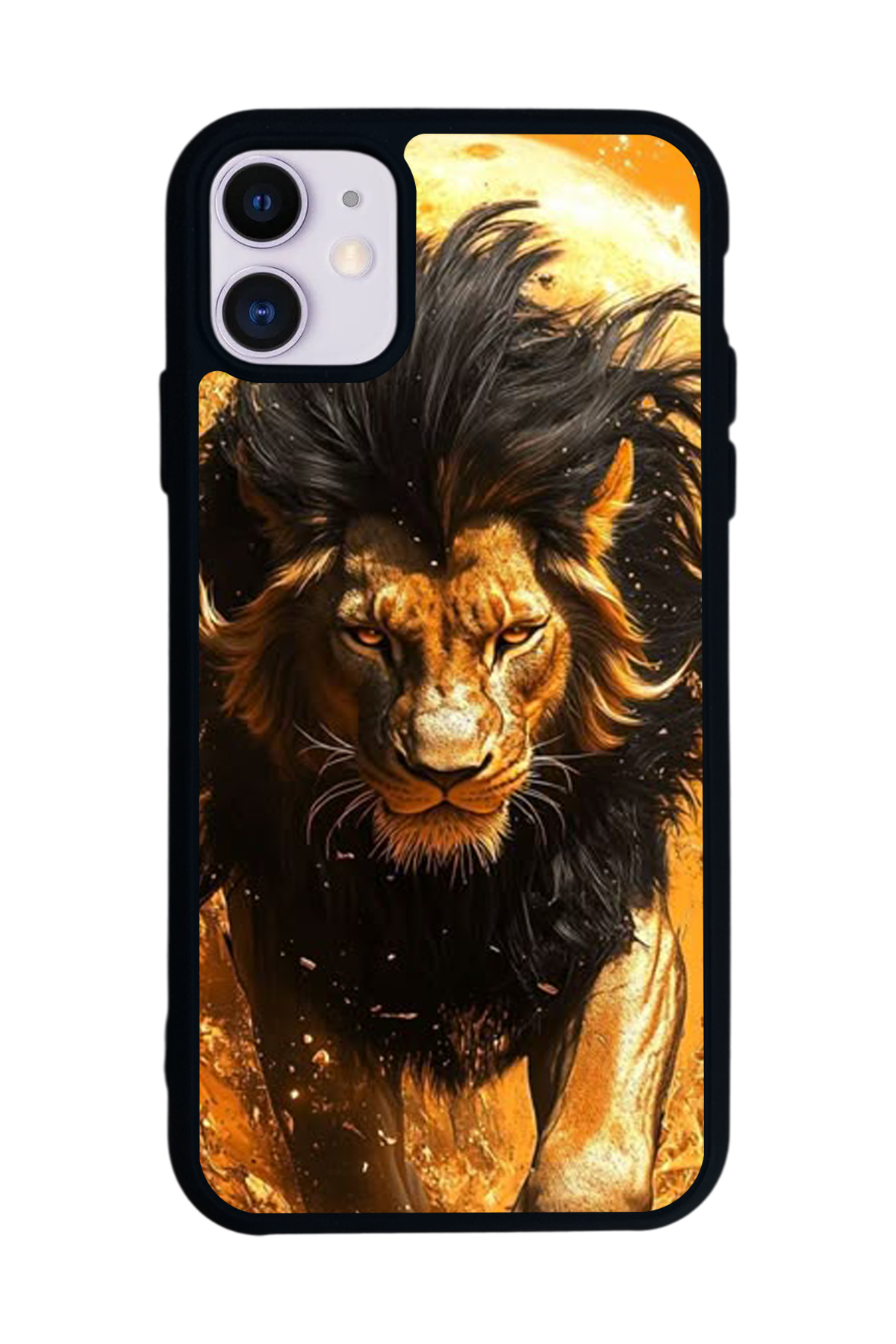 iPhone 11 Uyumlu Aslan Tasarımlı Glossy Premium Kılıf