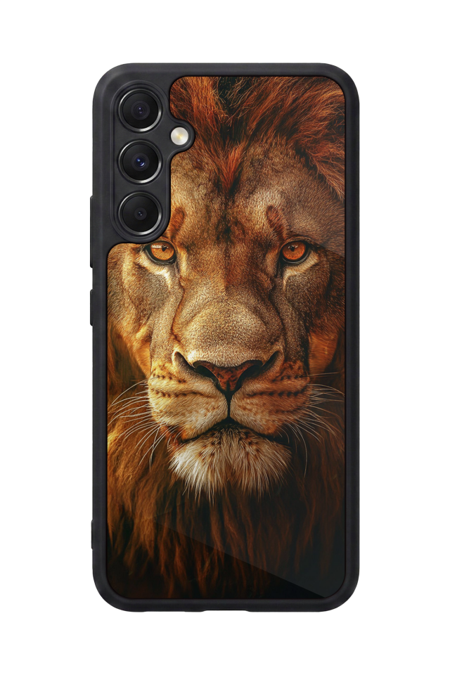 Samsung Galaxy M34 Uyumlu Aslan Tasarımlı Glossy Premium Kılıf