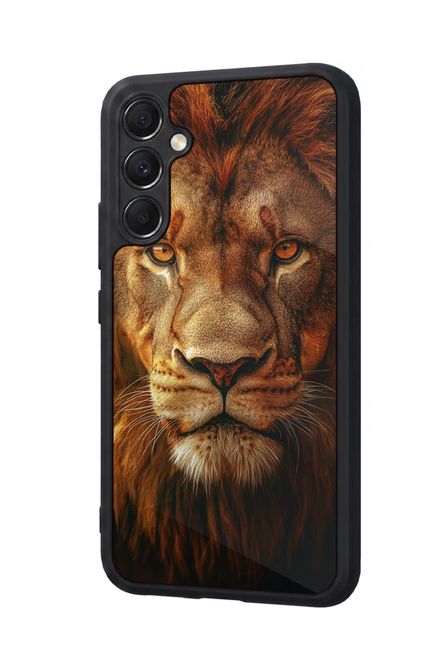 Samsung Galaxy M34 Uyumlu Aslan Tasarımlı Glossy Premium Kılıf