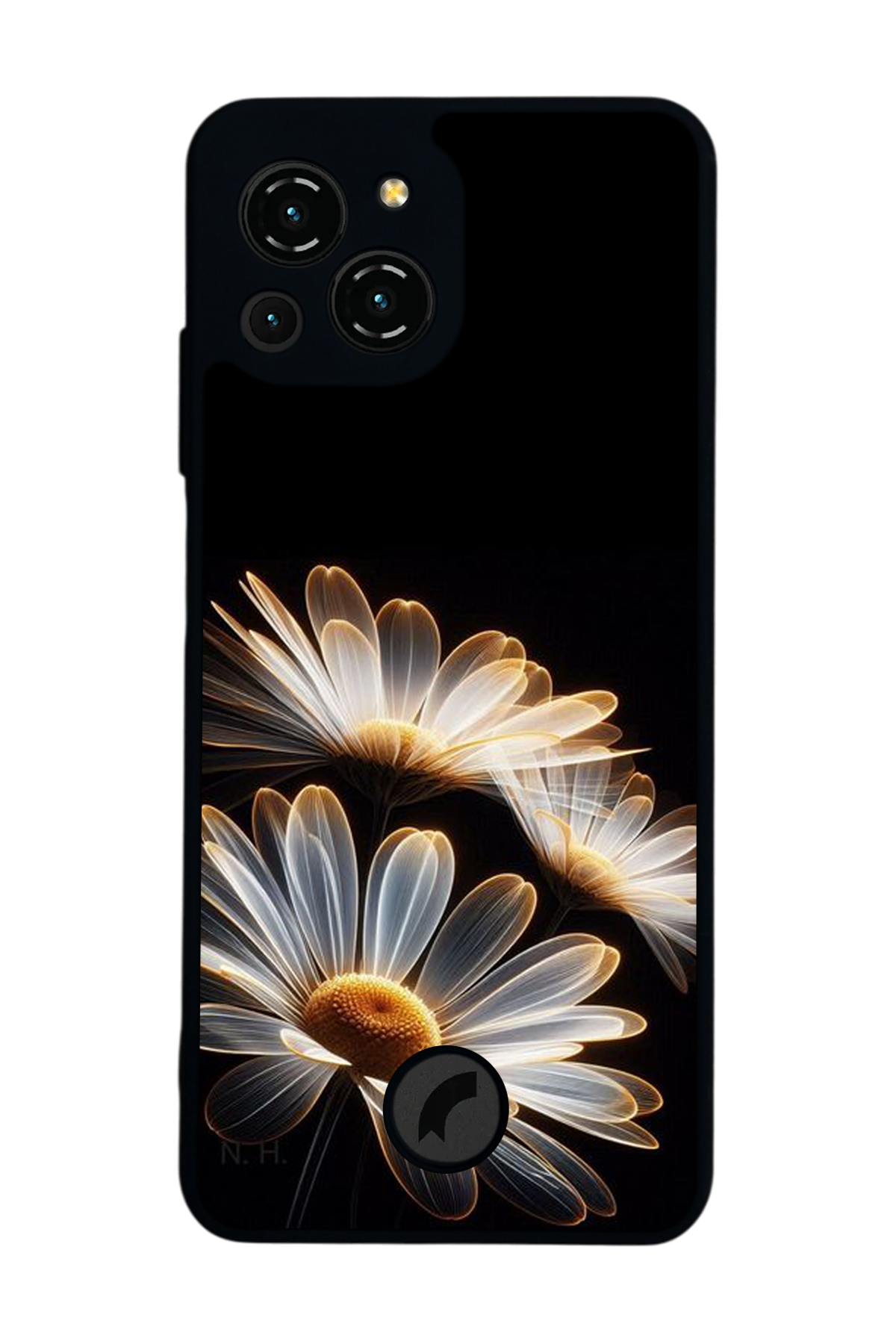 Reeder S23 Pro Max Uyumlu Cicek Tasarımlı Glossy Premium Kılıf