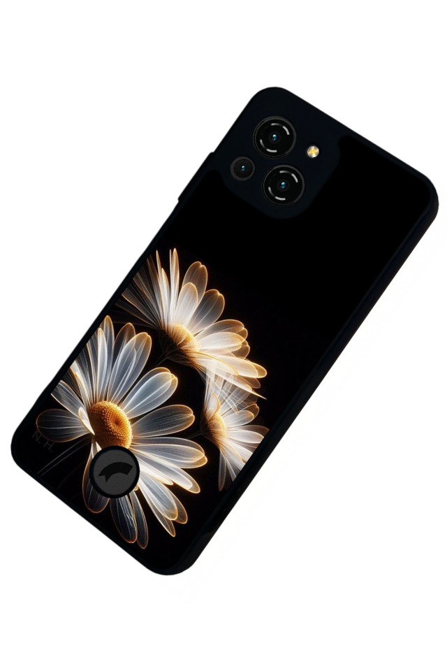 Reeder S23 Pro Max Uyumlu Cicek Tasarımlı Glossy Premium Kılıf