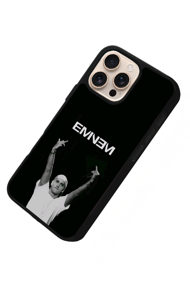 iPhone 14 Pro Uyumlu Eminem Tasarımlı Glossy Premium Kılıf