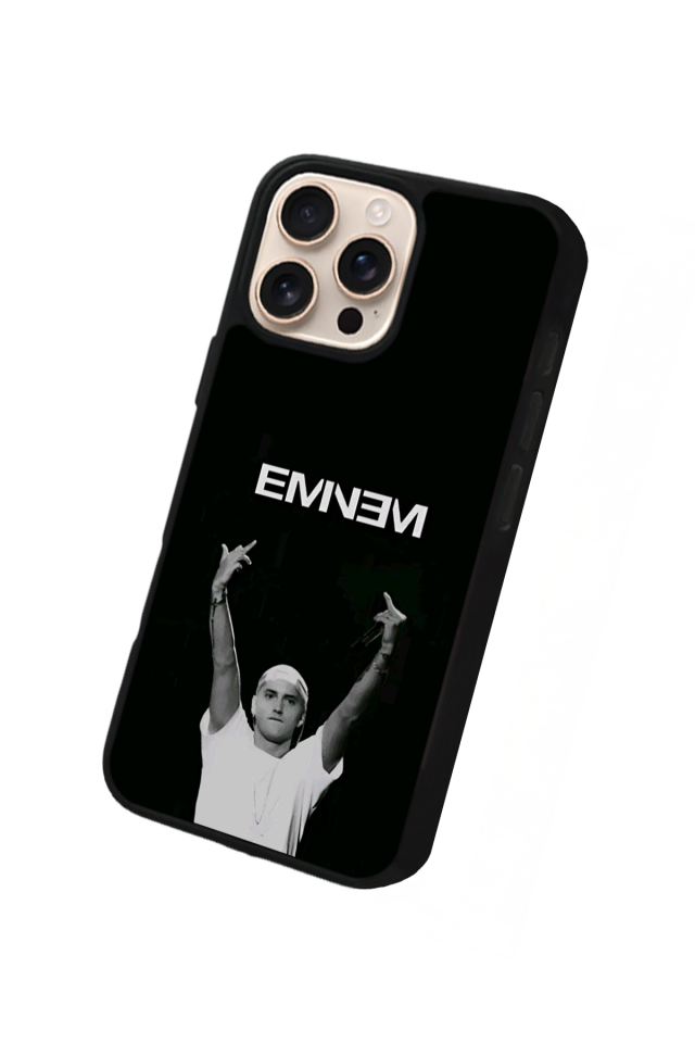 iPhone 14 Pro Uyumlu Eminem Tasarımlı Glossy Premium Kılıf