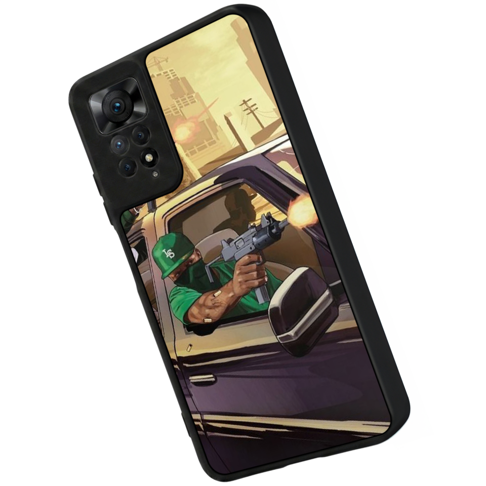 Xiaomi Redmi Note 11 Pro Uyumlu GTA Tasarımlı Glossy Premium Kılıf