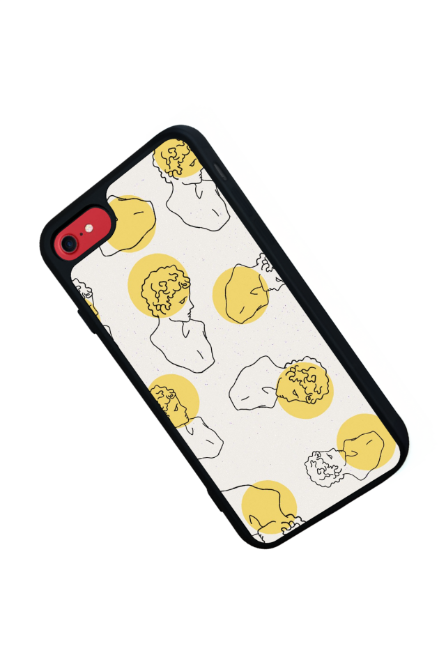 iPhone 8 Uyumlu Line Art Tasarımlı Glossy Premium Kılıf