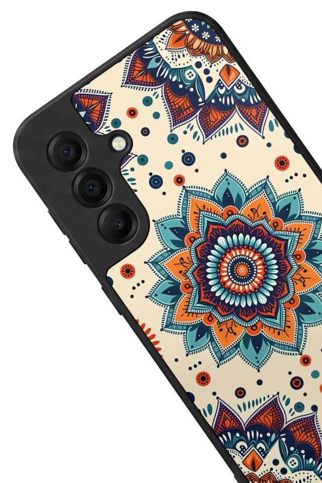 Samsung Galaxy A17 Uyumlu Mandaal Tasarımlı Glossy Premium Kılıf