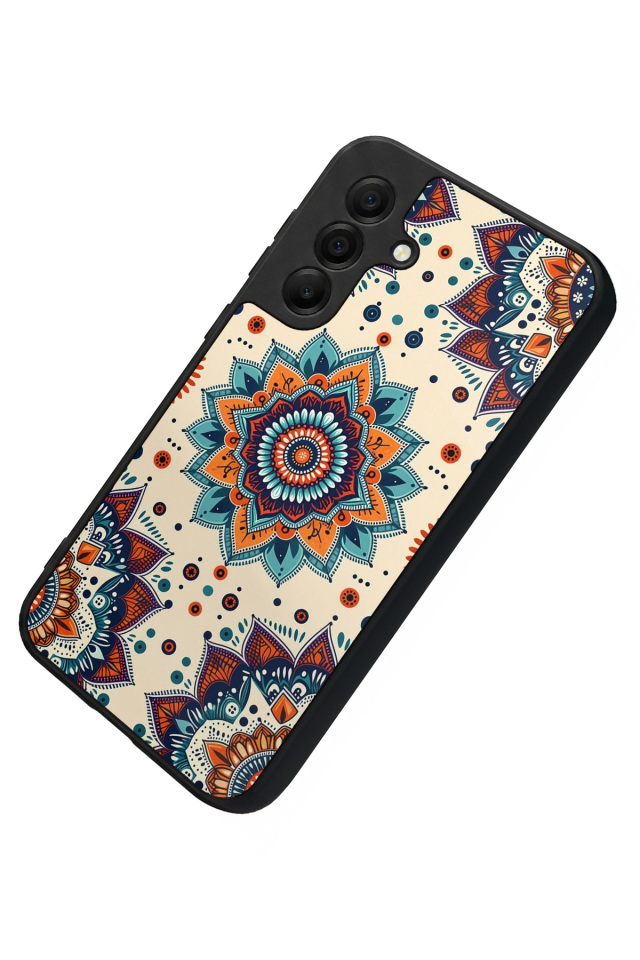Samsung Galaxy A17 Uyumlu Mandaal Tasarımlı Glossy Premium Kılıf