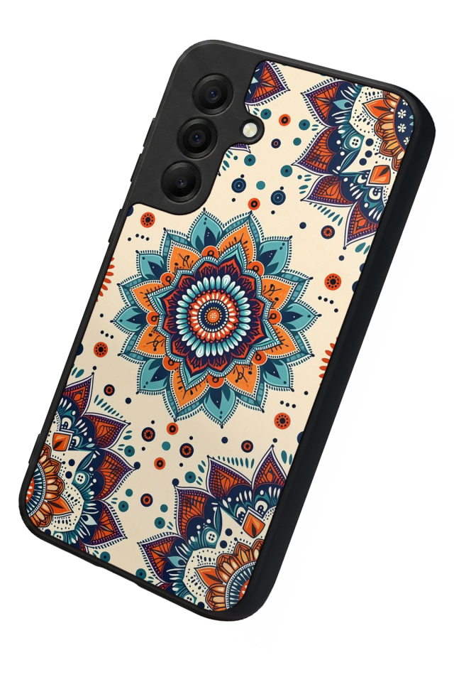 Samsung Galaxy A17 Uyumlu Mandaal Tasarımlı Glossy Premium Kılıf