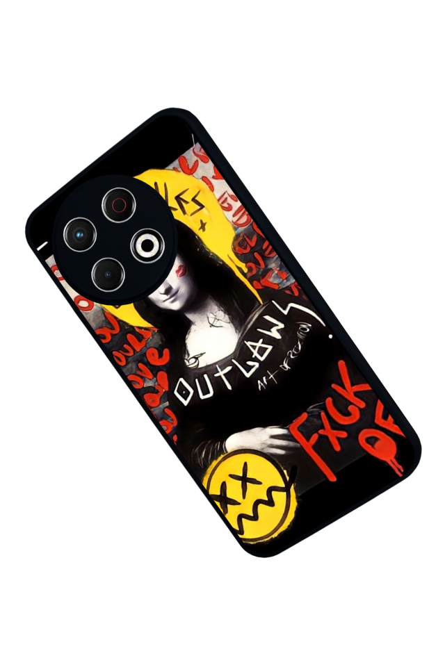 Tecno Spark 30 Pro Uyumlu Monalisa Tasarımlı Glossy Premium Kılıf