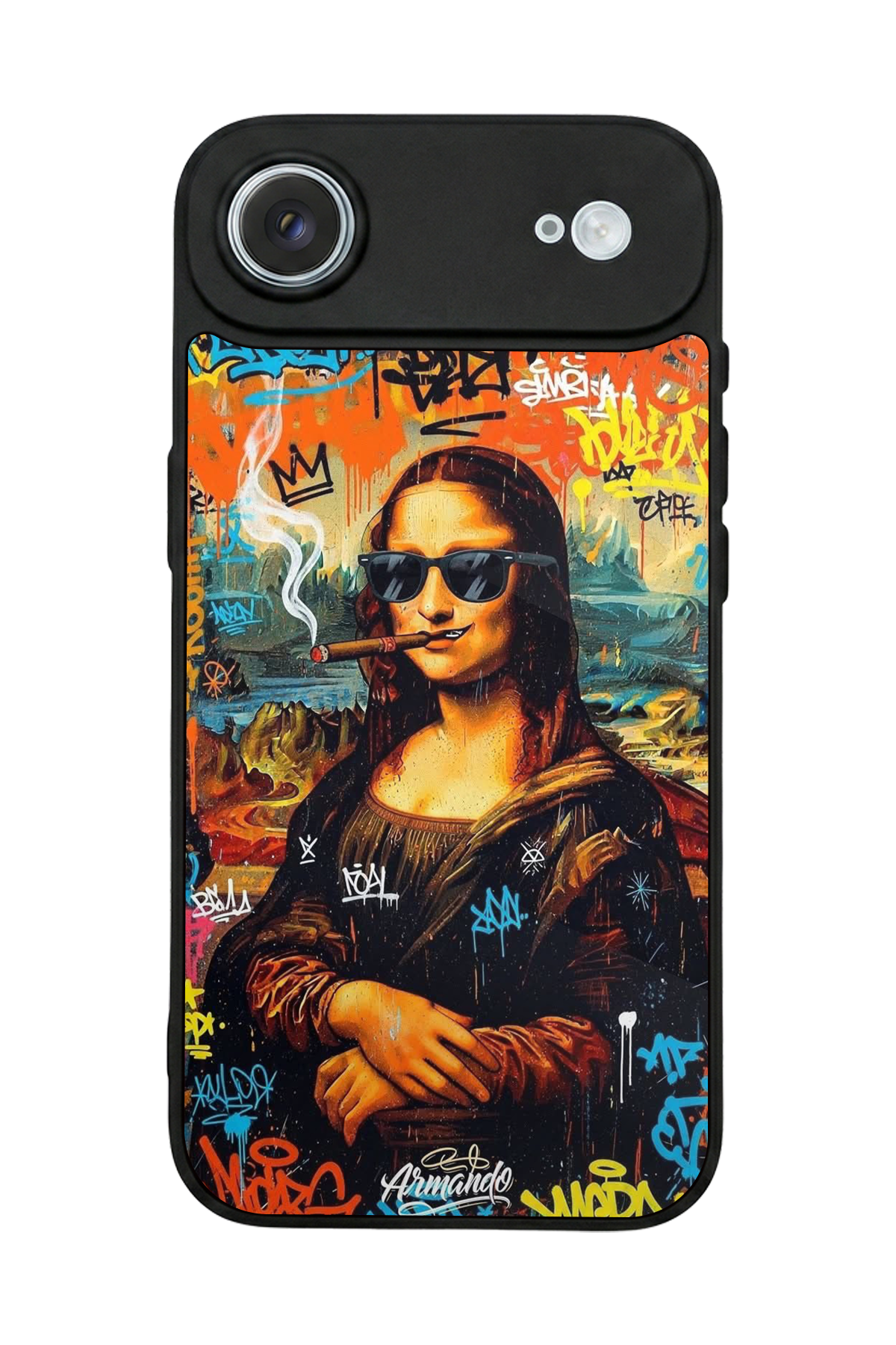 iPhone 17 Air Uyumlu Monalisa Tasarımlı Glossy Premium Kılıf