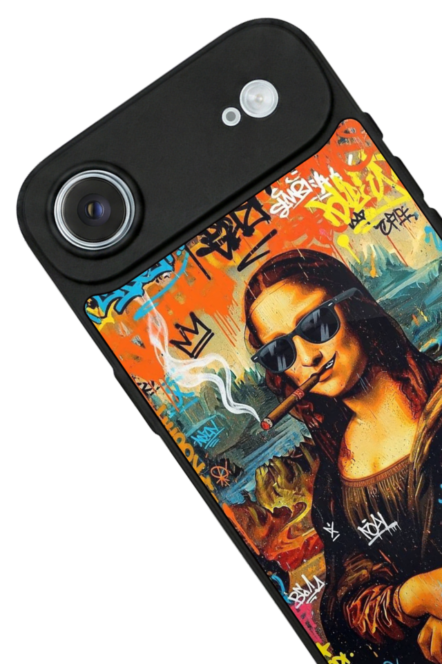 iPhone 17 Air Uyumlu Monalisa Tasarımlı Glossy Premium Kılıf