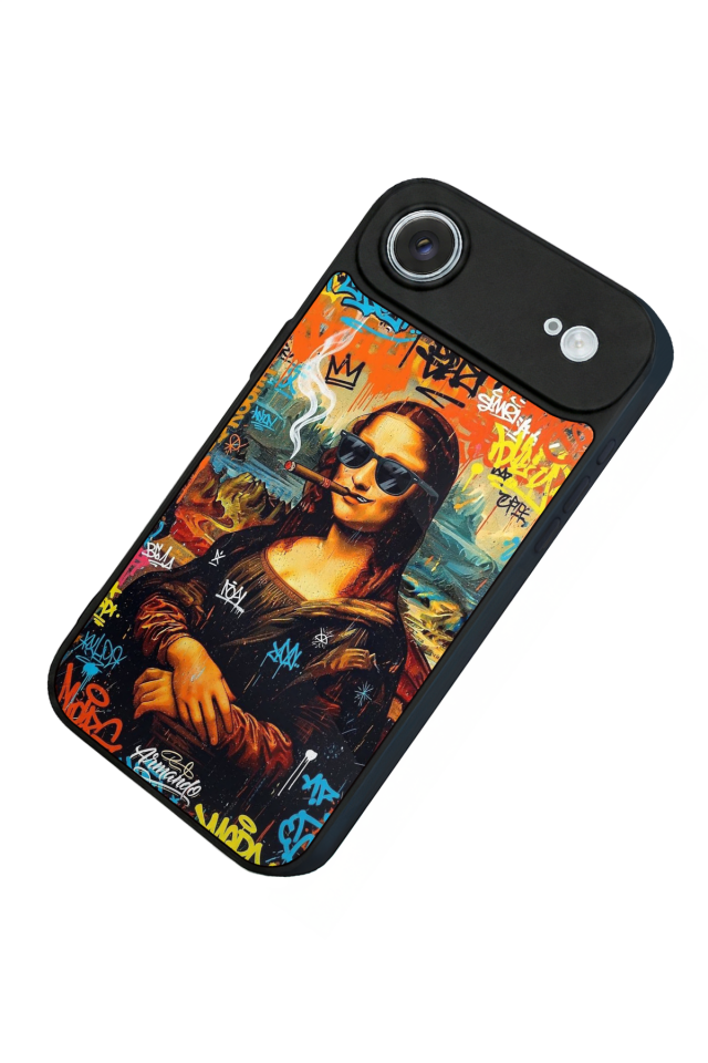 iPhone 17 Air Uyumlu Monalisa Tasarımlı Glossy Premium Kılıf