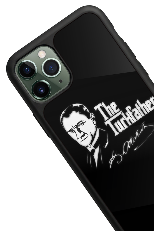iPhone 11 Pro Uyumlu Mustafa Kemal Ataturk Tasarımlı Glossy Premium Kılıf