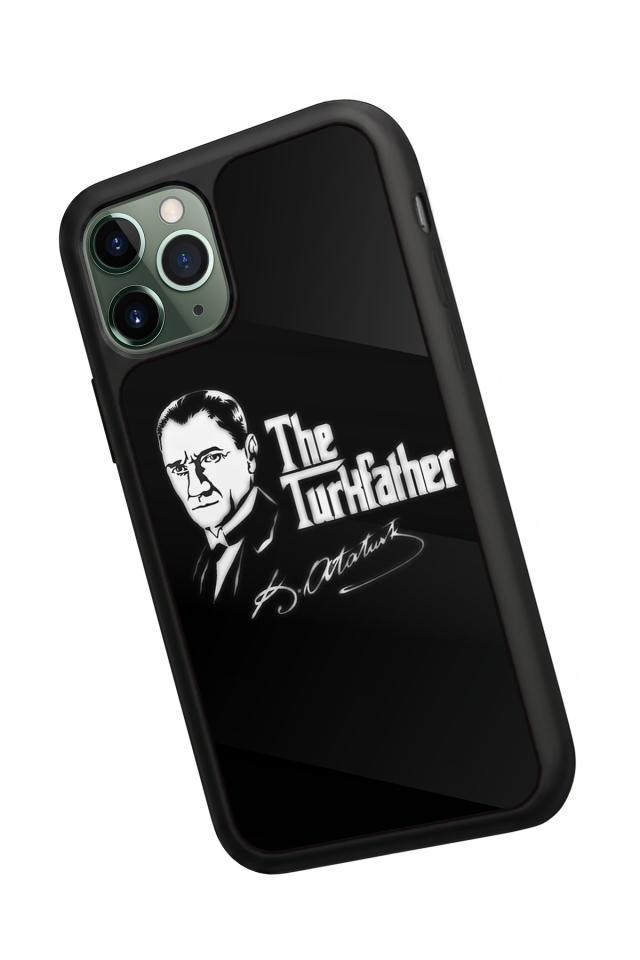 iPhone 11 Pro Uyumlu Mustafa Kemal Ataturk Tasarımlı Glossy Premium Kılıf