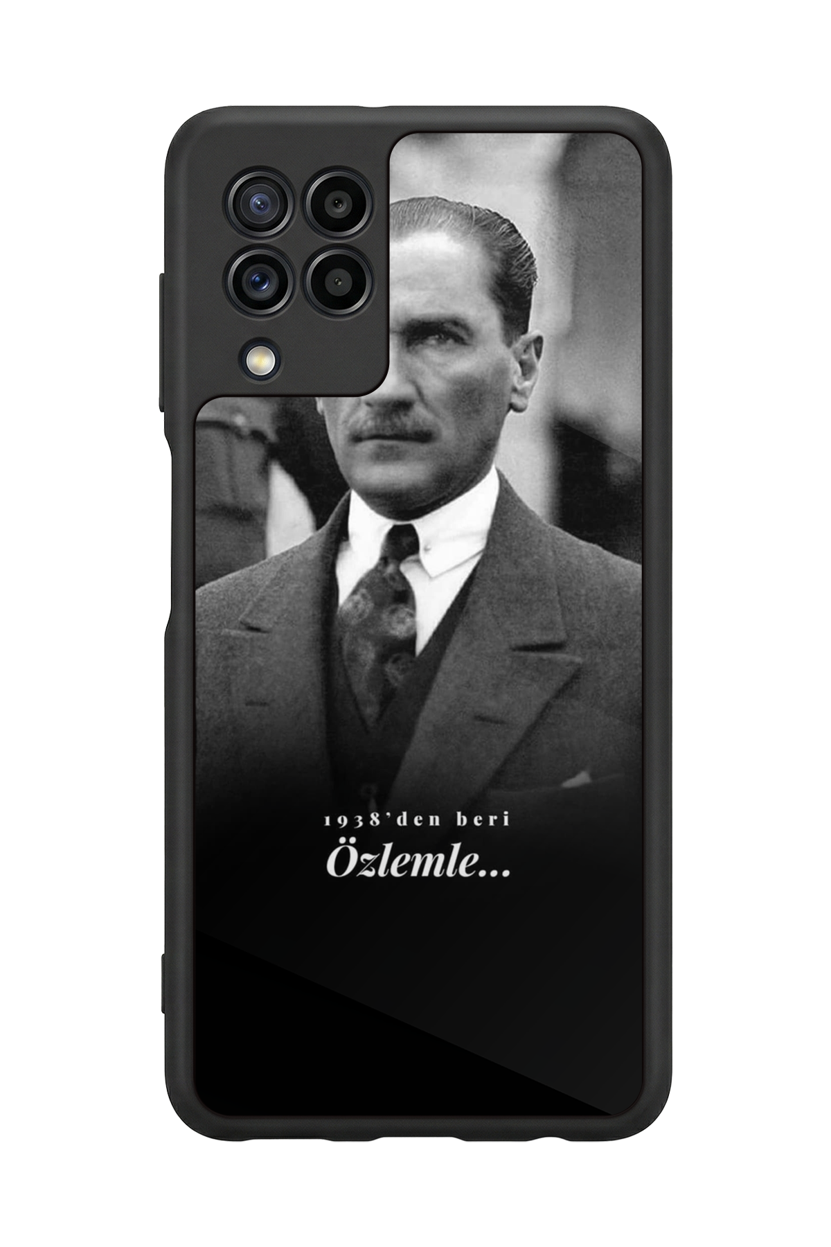 Samsung Galaxy M22 Uyumlu Mustafa Kemal Ataturk Tasarımlı Glossy Premium Kılıf