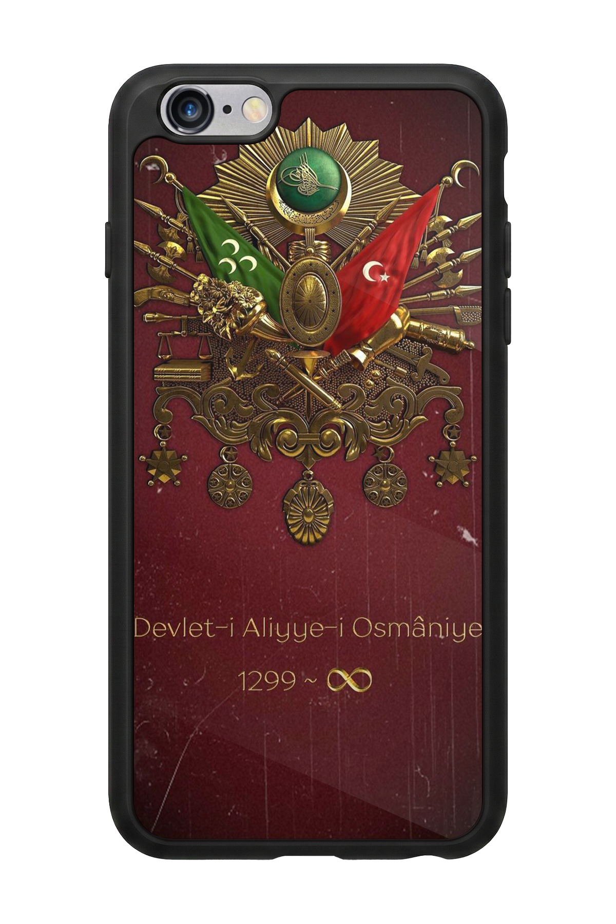 iPhone 6s Plus Uyumlu Osmanli Tugrasi Tasarımlı Glossy Premium Kılıf