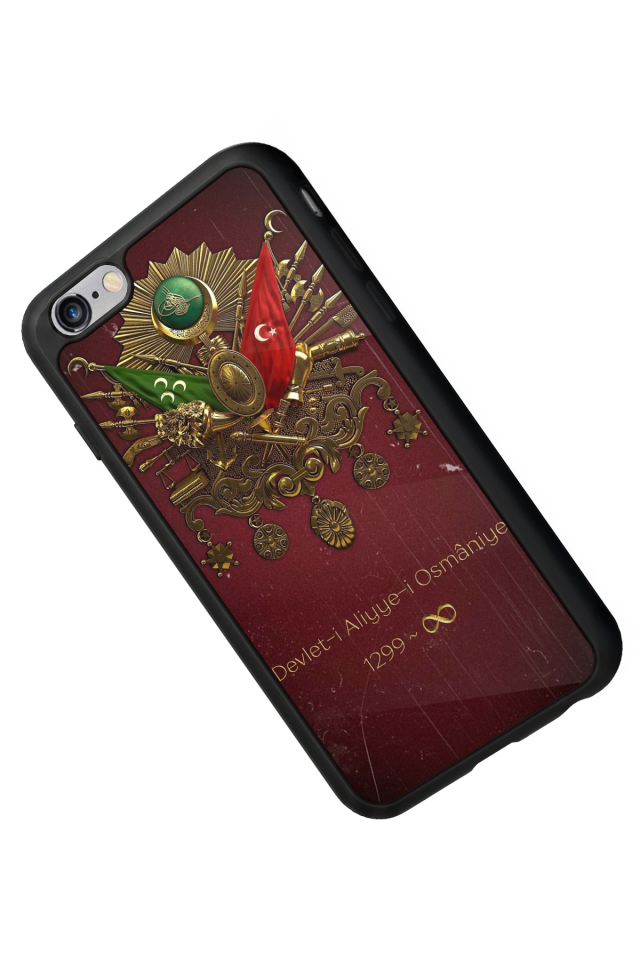iPhone 6s Plus Uyumlu Osmanli Tugrasi Tasarımlı Glossy Premium Kılıf
