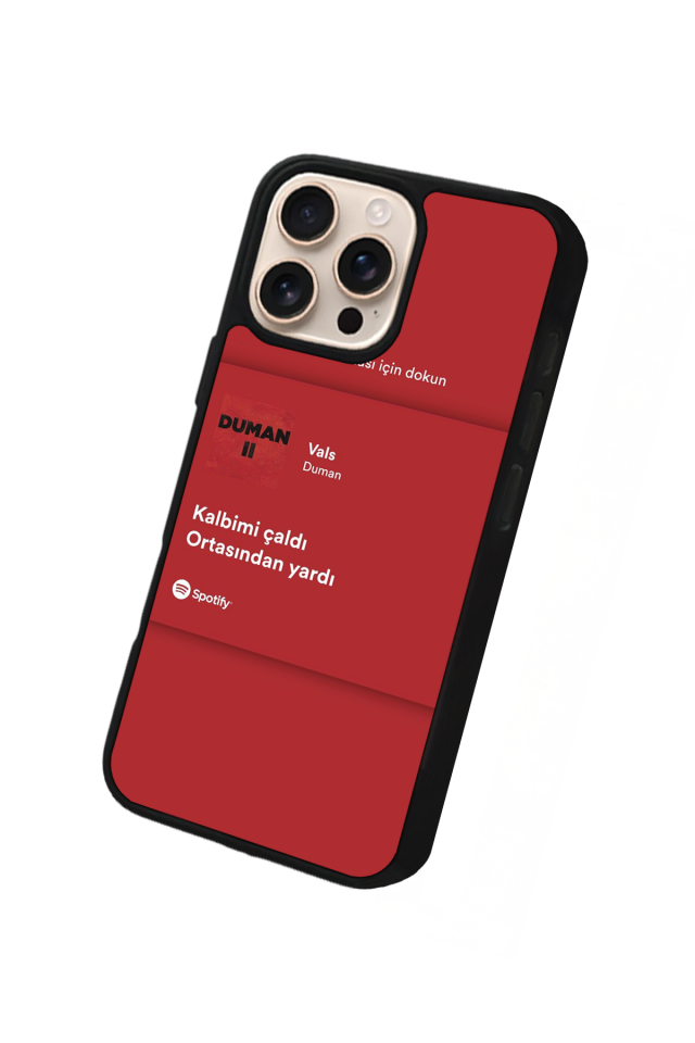 iPhone 16 Pro Max Uyumlu Sarki Sozleri Tasarımlı Glossy Premium Kılıf