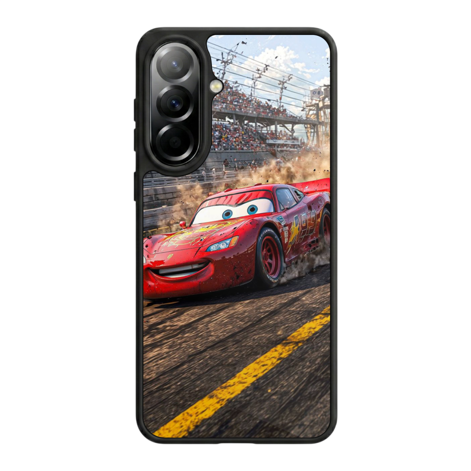 Samsung Galaxy A57 Uyumlu Şimsek McQueen Tasarımlı Glossy Premium Kılıf