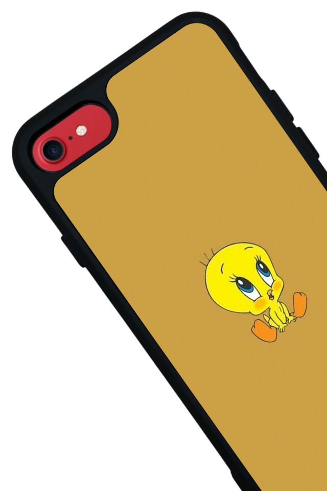 iPhone SE Uyumlu Tweety Tasarımlı Glossy Premium Kılıf