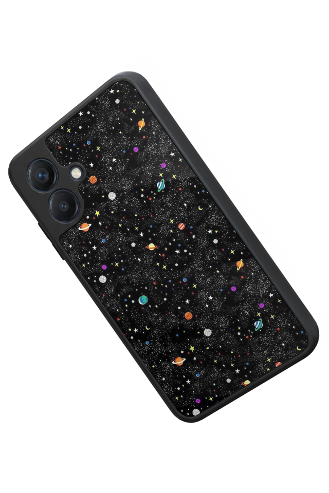 Samsung Galaxy A07 Uyumlu Uzay Tasarımlı Glossy Premium Kılıf