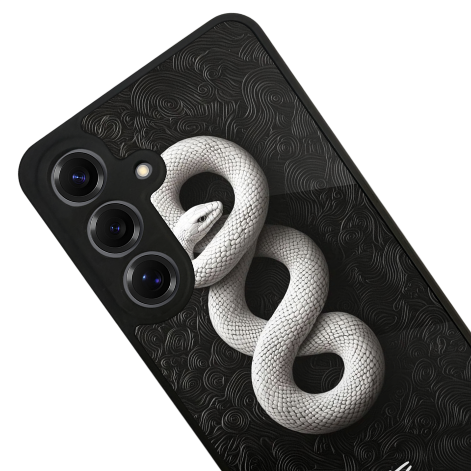 Samsung Galaxy S25 Uyumlu Yılan Tasarımlı Glossy Premium Kılıf