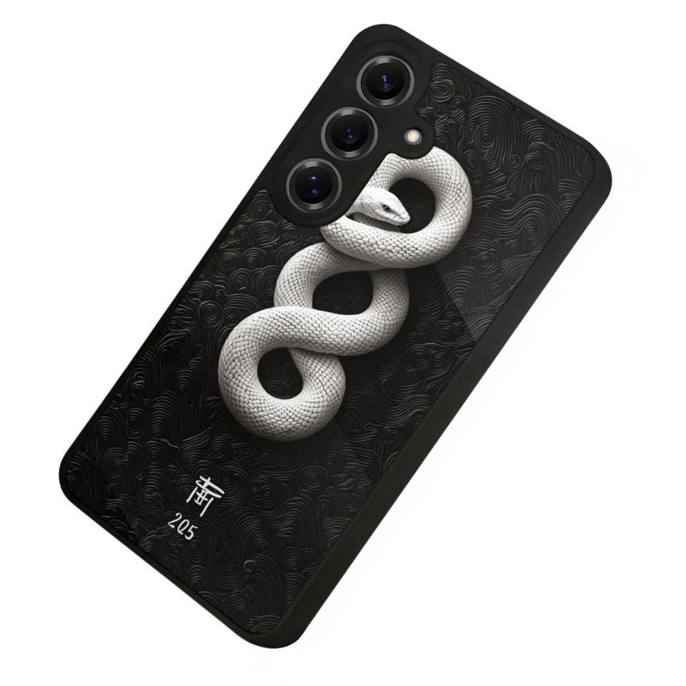 Samsung Galaxy S25 Uyumlu Yılan Tasarımlı Glossy Premium Kılıf