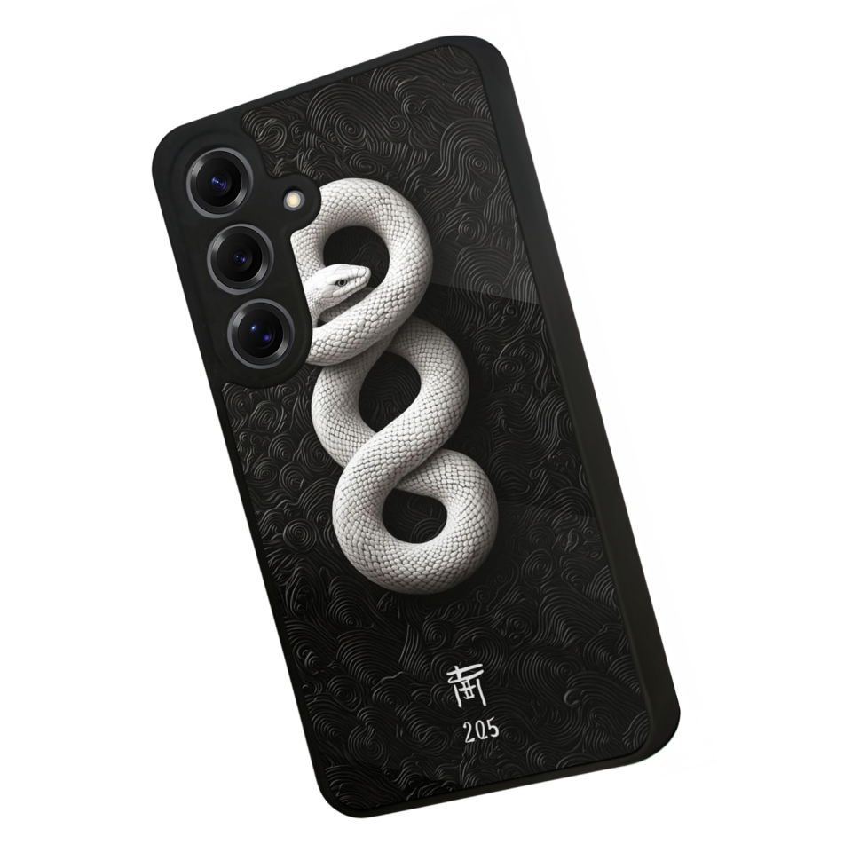 Samsung Galaxy S25 Uyumlu Yılan Tasarımlı Glossy Premium Kılıf