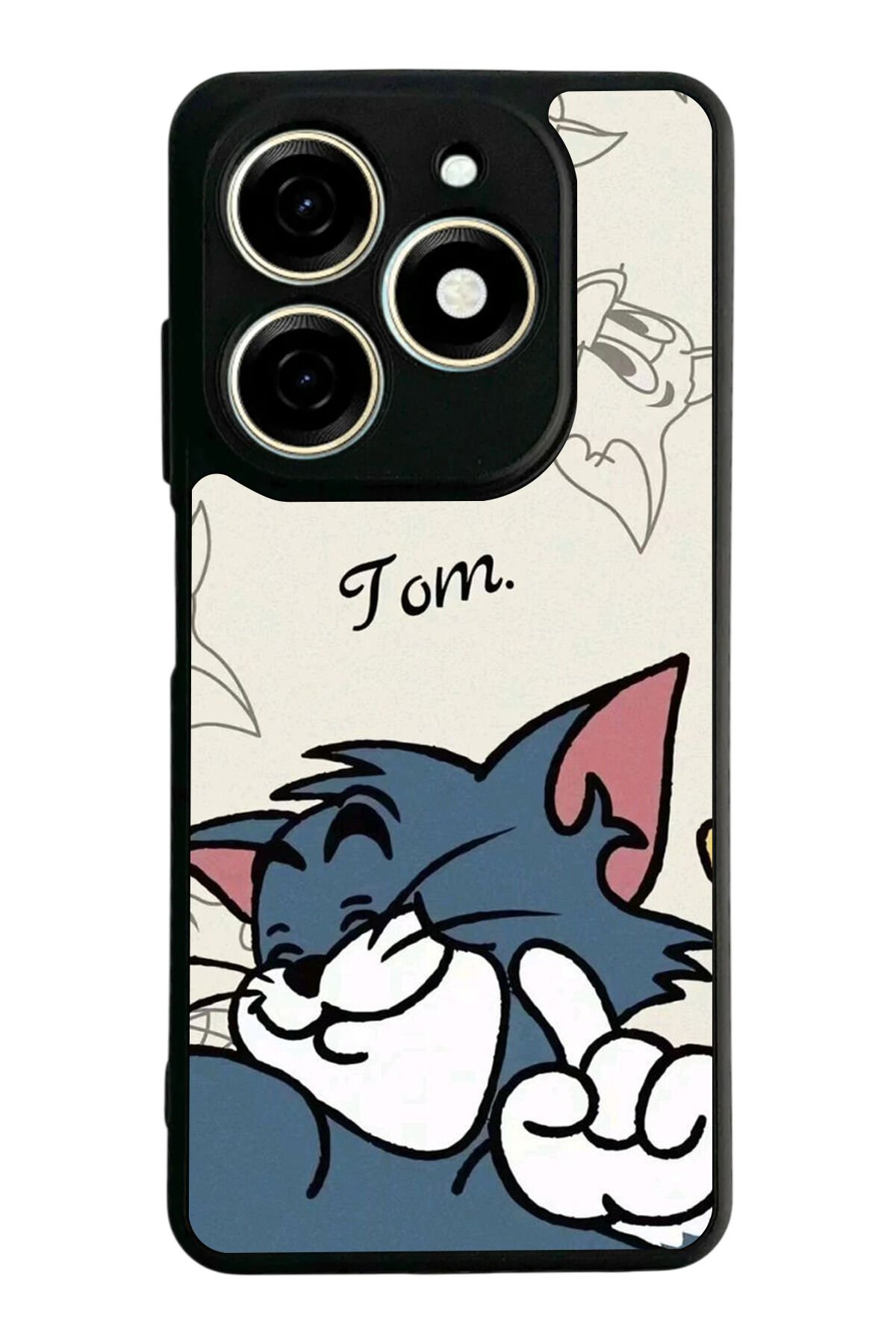 Tecno Spark 20/20C Uyumlu Tom And Jerry Tasarımlı Glossy Premium Kılıf