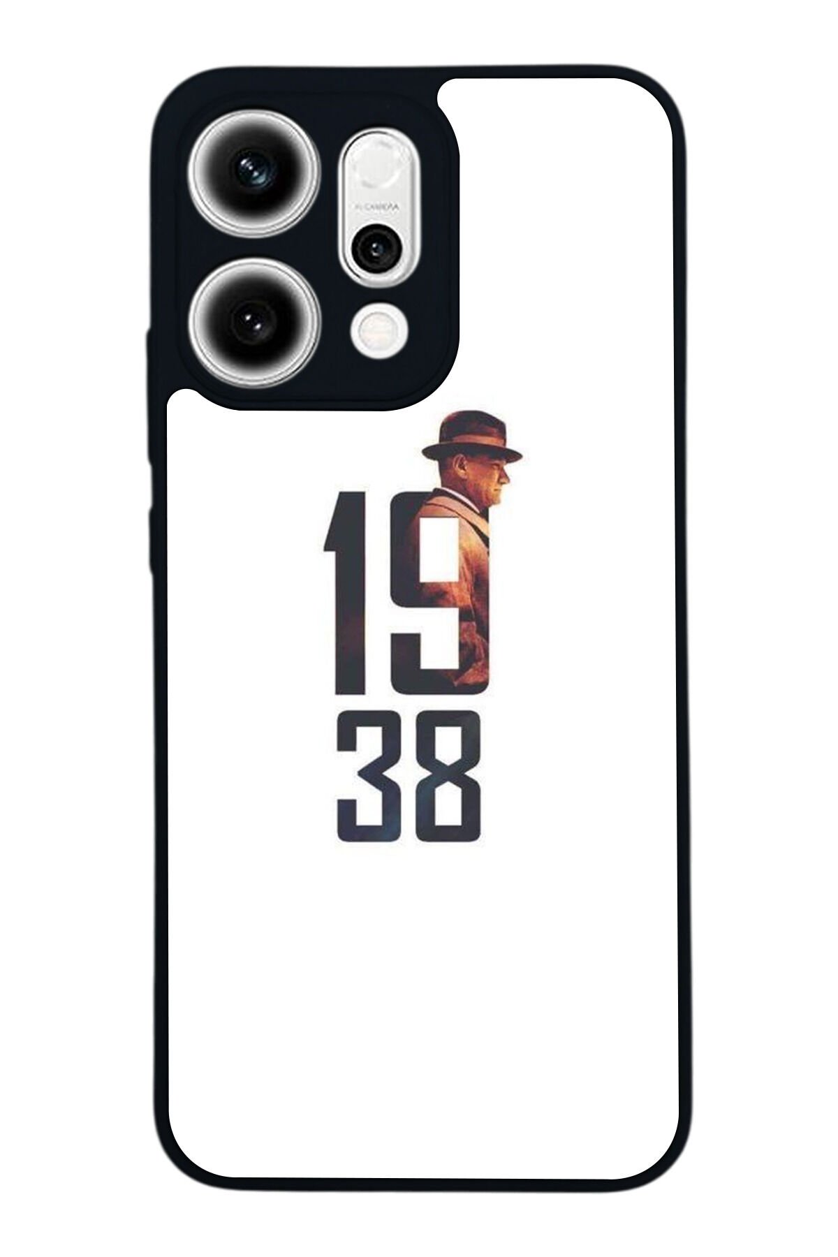 Oppo Reno 14 Uyumlu Mustafa Kemal Ataturk Tasarımlı Glossy Premium Kılıf
