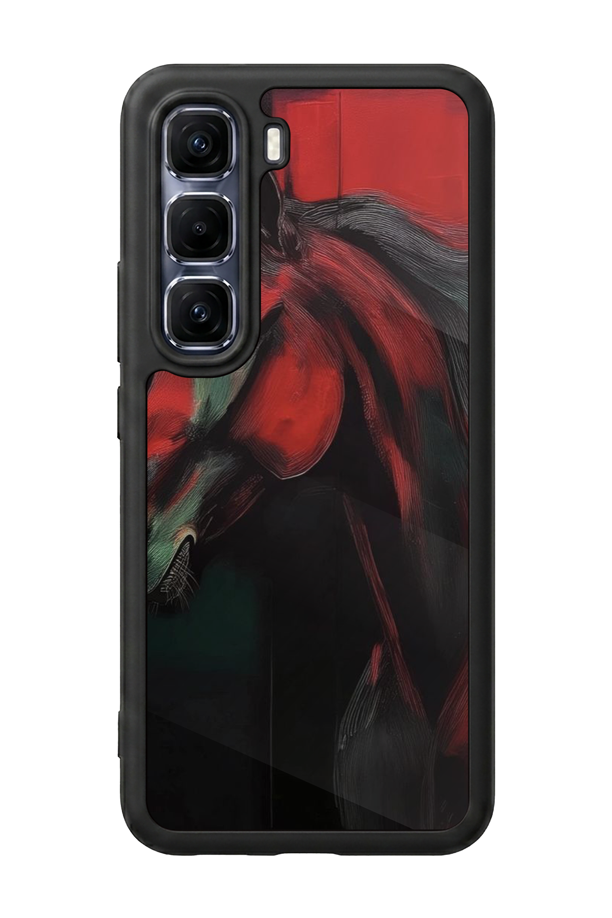 Infinix Hot 60 Pro Plus Uyumlu At Horse Tasarımlı Glossy Premium Kılıf